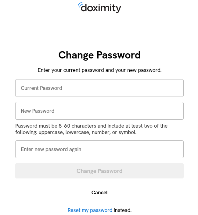 I Forgot My Password – Help Center